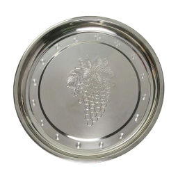 Цена за 2 шт. Поднос металлический 34 см круглый