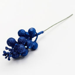Цена за 10 шт. Ягоды для декора, синие, 4.5×4.5×20 см