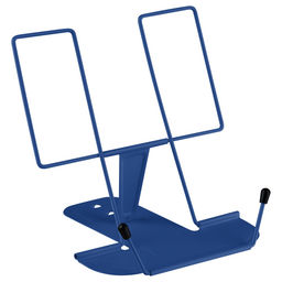 Подставка для книг СТАММ металлическая, 165*240мм, регулир. угол наклона (ПКМ-32453) синяя