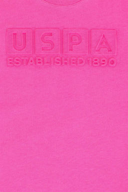 Детская розовая футболка с круглым вырезом Неожиданная скидка в корзине - U.s. polo assn фото 3