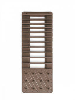 Набор: сушилка пластиковая с ковриком для сушки посуды 45х60 бежевый полиэстер/пластик