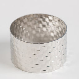 Набор салфеток с декоративными кольцами White pleasure, 40×40 см - 4 шт., 100% хлопок, саржа 190 г/м²