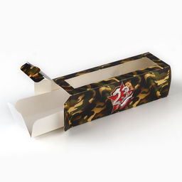 Цена за 5 шт. Коробка для макарун 23 февраля, 5.5?18?5.5 см