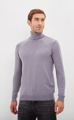 Водолазка F021-15608 grey melange