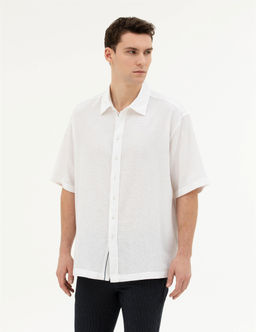 Beyaz Oversize K_sa Kollu G_mlek