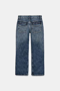 JEANS TRF CROPPED TIRO MEDIO / Marino - Zara фото 6