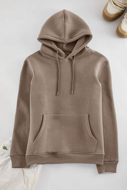 TRENDYOL MAN Vizon Basic Regular/Normal Kesim Kapusonlu Ici Polarl? Kanguru Cepli Sweatshirt TMNAW20SW0163 - Trendyolmilla фото 18