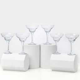 Бокалы для маргариты Paşabahçe Bistro, 280 мл, набор 6 шт., стекло, прозрачные
