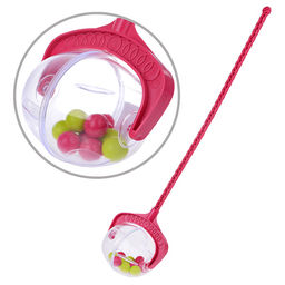 Каталка на палочке "Шарик" розовая