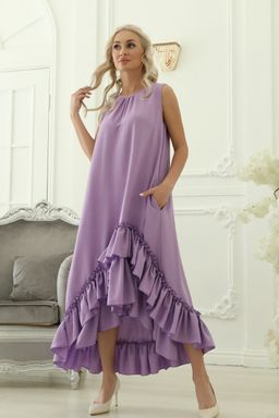 Платье П1-4983/6 Цвет:Сиреневый - Wisell фото 7