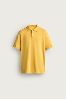 SUDADERA POLO REGULAR FIT MANGA CORTA / Amarillo - Zara фото 8