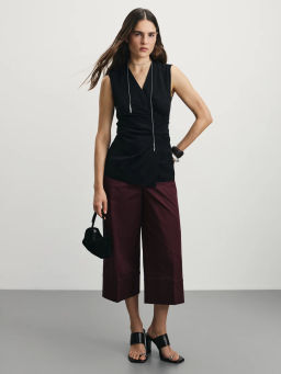 Укороченные брюки из хлопка / Zarina