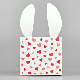 Цена за 2 шт. Коробки для мини букетов «Зайка», 12 х 20 х 10 см