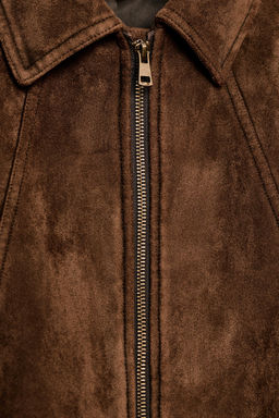 FAUX SUEDE JACKET - Zara фото 6