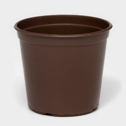Цена за 5 шт. Горшок для цветов с поддоном «Доляна», 800 мл, пластиковый, коричневый, оттенок МИКС