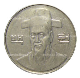 Монета 100 вон 2006 года Южная Корея