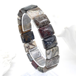 Браслет из Петерсита прямоугольник 17*12мм, 43,5г
