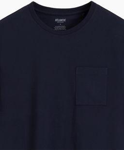 ATLANTIC NMP-403 Пижама мужская Logo темно-синий  фото 4
