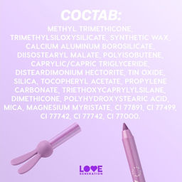 Карандаш для глаз Love Generation Color Bunny 08 фиолетовый металлик гелевый  фото 12