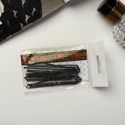 Цена за 2 шт. Шпильки для волос «Народная», 7 см, набор 10 шт., чёрные