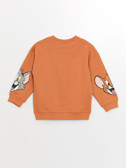 Bisiklet Yaka Tom ve Jerry Bask?l? Erkek Bebek Sweatshirt - Waikiki фото 2