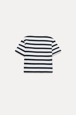 CROPPED STRETCH T-SHIRT - Zara фото 25