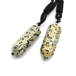 Подвеска из яшмы перепелиной кристалл 14*44мм