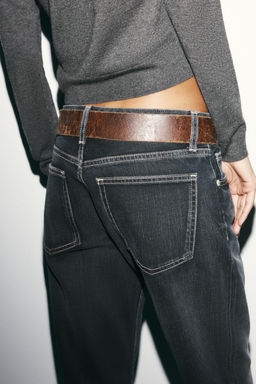 TRF WIDE-LEG LOW-RISE JEANS - Zara фото 6