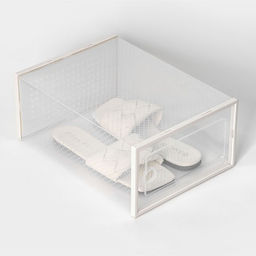 Коробка для хранения обуви с дверцей Доляна Middle size, 243314 см, 2 шт  фото 6