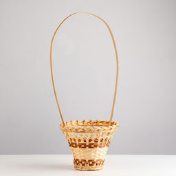 Корзина плетёная для хранения «Стакан», 14×14×18 см, ручка h=14 см, бамбук