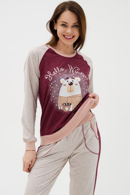 Костюм женский из футера Гамми бордо - Амадэль фото 22