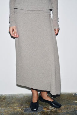 ASYMMETRIC MIDI SKIRT - Zara фото 2
