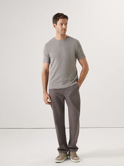 Bisiklet Yaka K?sa Kollu Erkek Dokulu Ti??rt