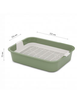 Лоток для кошек "Юта" ALTA (оливковый) М9063