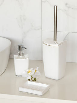 Мыльница белый пластик - Denastia фото 4