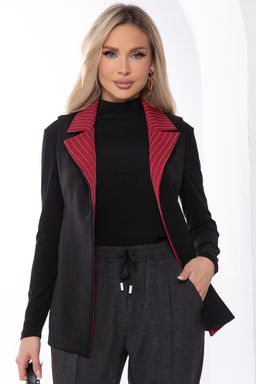 Жилет Эффектное появление (блэк/бордо) Б8196