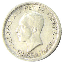 50 сентимо 1926 года Испания