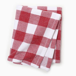Цена за 2 шт. Полотенце Этель Клетка, цвет красный, 38х63 см, 100% хл  фото 4
