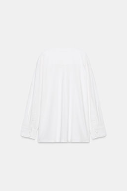 CAMISETA COMBINADA MANGA LARGA / Blanco - Zara фото 9