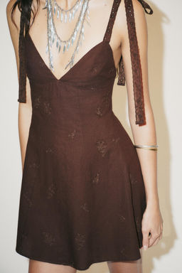 SHORT EMBROIDERED DRESS - Zara фото 2
