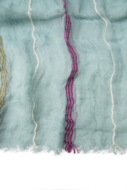 STRIPED LINEN BLEND SCARF - Zara фото 5