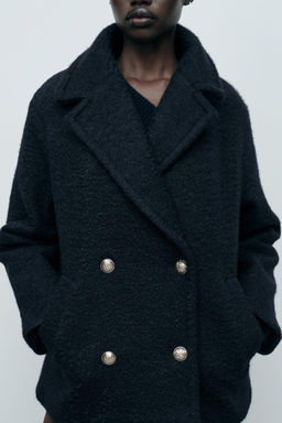 SEMI-LONG BOUCLE COAT - Zara фото 15
