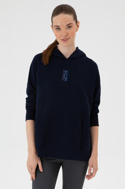 Kad_n Lacivert Sweatshirt Sepette S_rpriz _ndirim