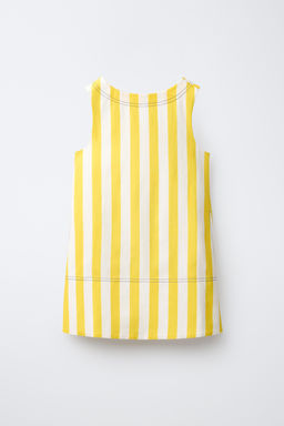 VESTIDO RAYAS PESPUNTES CONTRASTE / Estampado - Zara фото 3