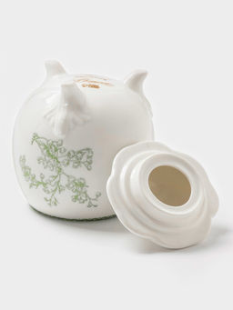 Сахарница WY Bloomware, 300 мл, 12?9 см, фарфор, зелёная, белая