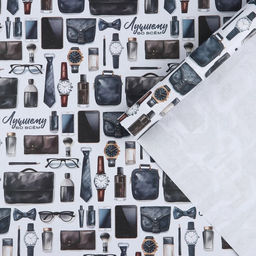 Цена за 10 шт. Бумага упаковочная крафтовая «Лучшему во всём», 70×100 см