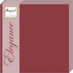 Ф1012 Салфетки Bouquet Colour 33*33, 2-х сл, 20л Бордовые.12