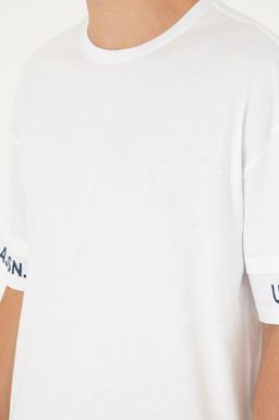 Футболка мужская U.S. Polo Assn белая из хлопка фото 7