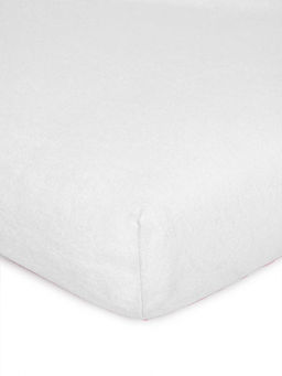 Простыня на резинке Махра - Молоко 180х200х20