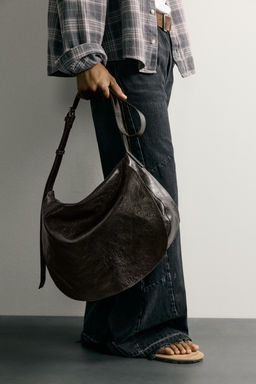 BOLSO HOMBRO PIEL / Marr?n